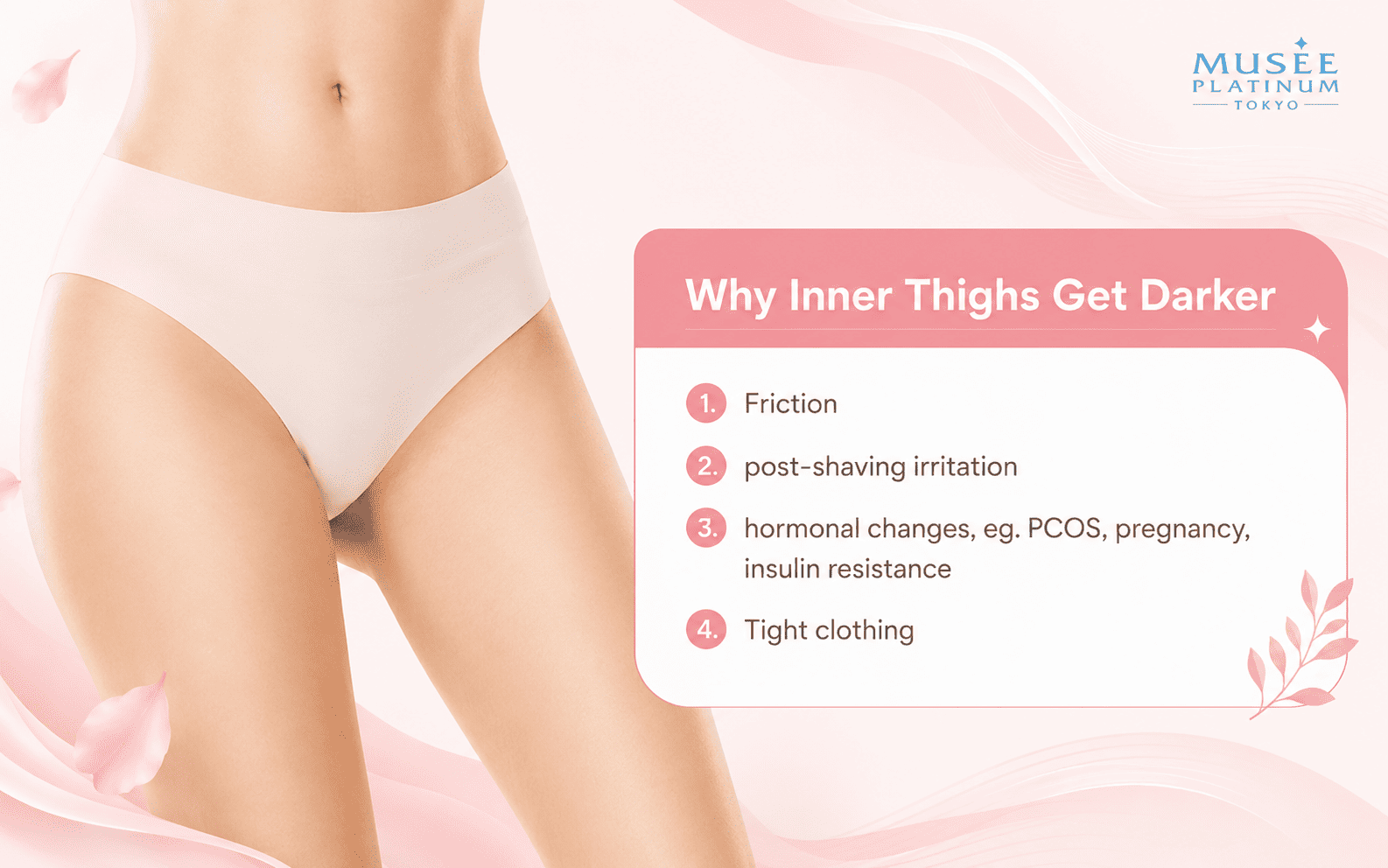 why inner thighs get darker
