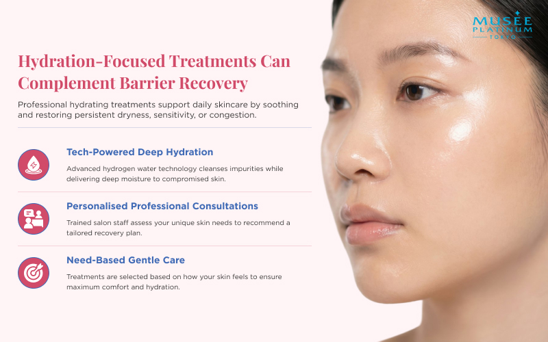 hydration focused treatments can complement barrier recovery